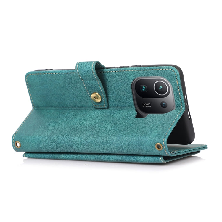 For Xiaomi Mi 11 Pro PU + TPU Horizontal Flip Leather Case with Holder & Card Slot & Wallet & Lanyard