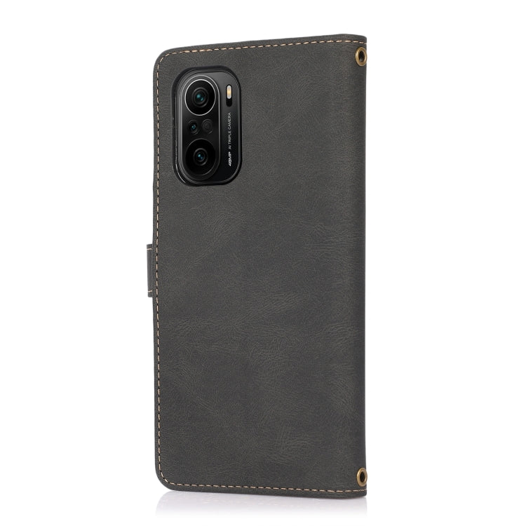 For Xiaomi Redmi K40 PU + TPU Horizontal Flip Leather Case with Holder & Card Slot & Wallet & Lanyard