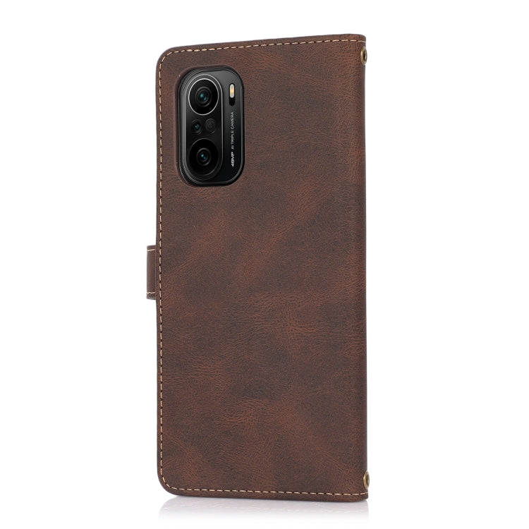 For Xiaomi Redmi K40 PU + TPU Horizontal Flip Leather Case with Holder & Card Slot & Wallet & Lanyard