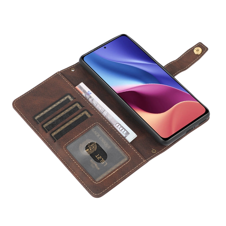 For Xiaomi Redmi K40 PU + TPU Horizontal Flip Leather Case with Holder & Card Slot & Wallet & Lanyard