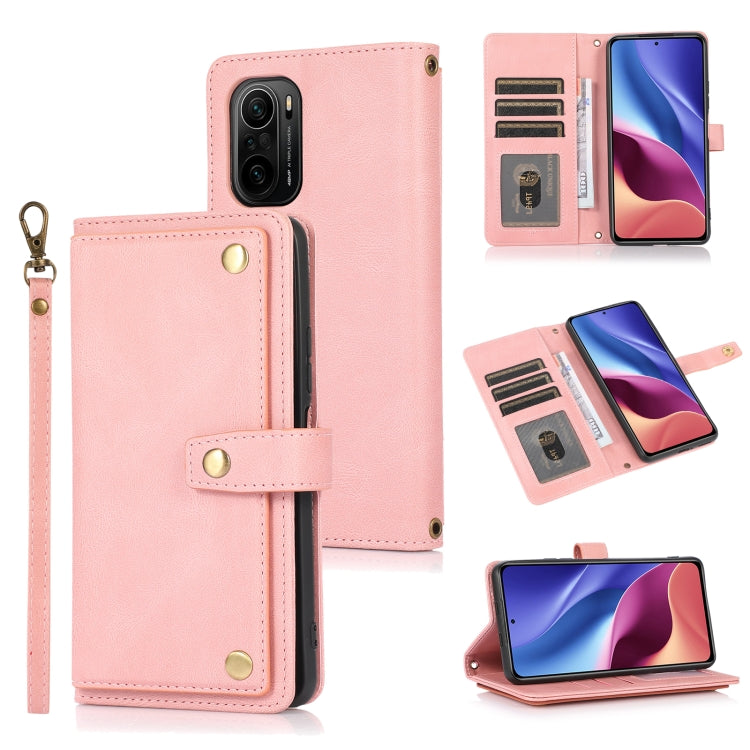 For Xiaomi Redmi K40 PU + TPU Horizontal Flip Leather Case with Holder & Card Slot & Wallet & Lanyard