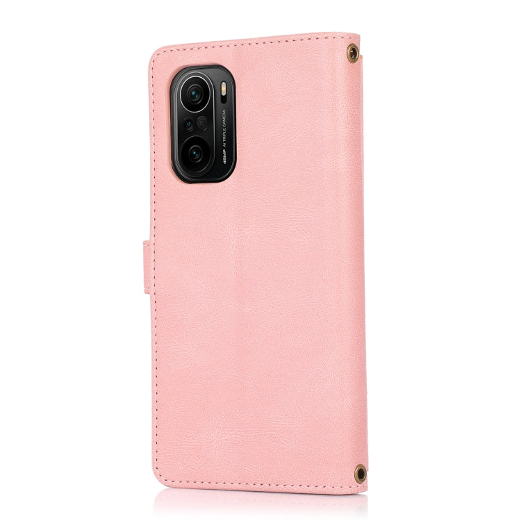 For Xiaomi Redmi K40 PU + TPU Horizontal Flip Leather Case with Holder & Card Slot & Wallet & Lanyard