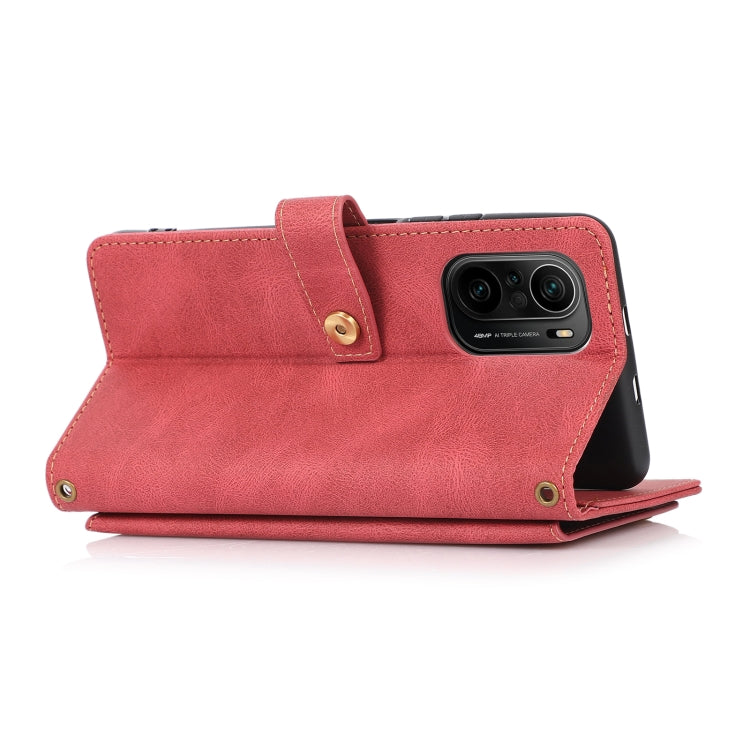 For Xiaomi Redmi K40 PU + TPU Horizontal Flip Leather Case with Holder & Card Slot & Wallet & Lanyard
