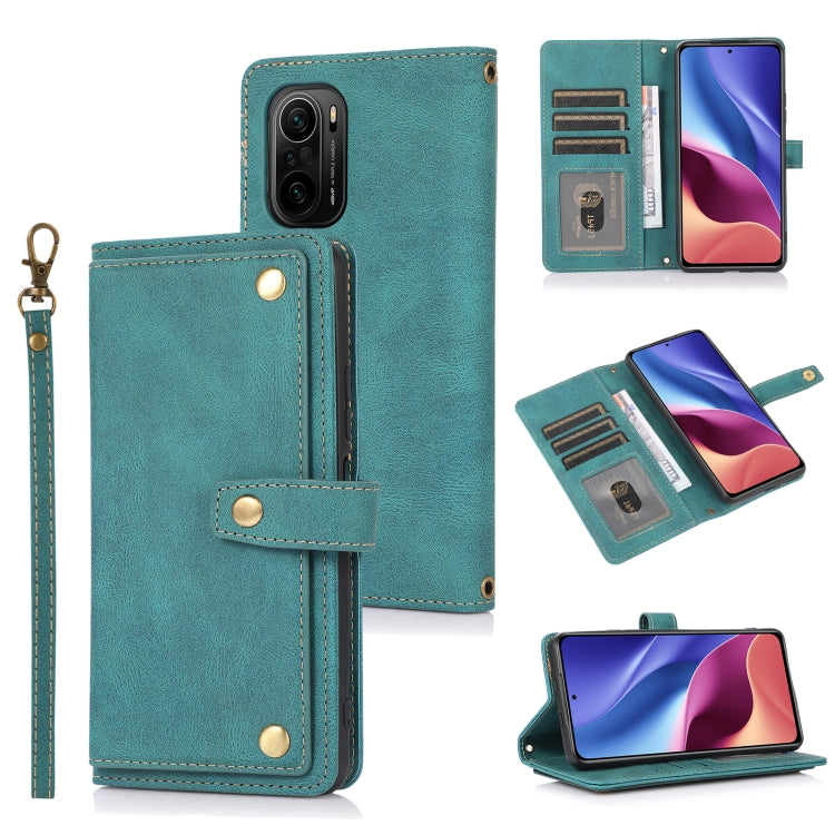 For Xiaomi Redmi K40 PU + TPU Horizontal Flip Leather Case with Holder & Card Slot & Wallet & Lanyard