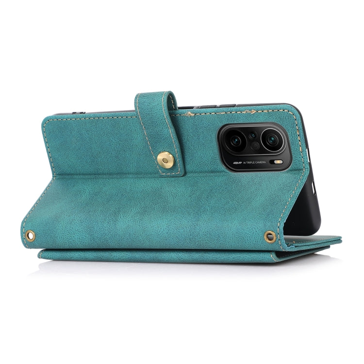 For Xiaomi Redmi K40 PU + TPU Horizontal Flip Leather Case with Holder & Card Slot & Wallet & Lanyard