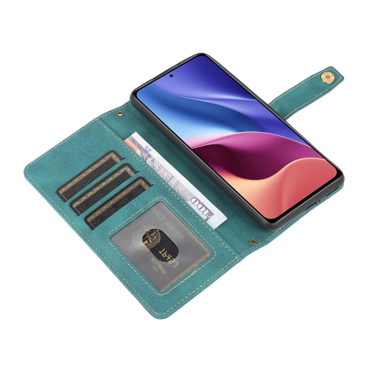 For Xiaomi Redmi K40 PU + TPU Horizontal Flip Leather Case with Holder & Card Slot & Wallet & Lanyard