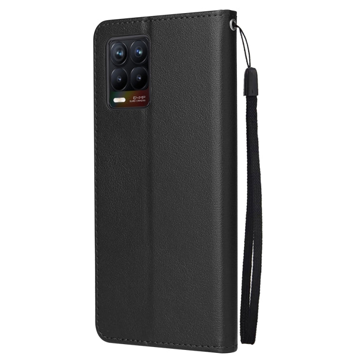 For OPPO Realme 8 / 8 Pro 4G Multifunctional Horizontal Flip Leather Case, with Three Card Slot & Holder & Photo Frame & Lanyard