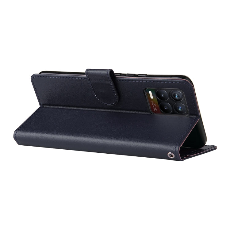 For OPPO Realme 8 / 8 Pro 4G Multifunctional Horizontal Flip Leather Case, with Three Card Slot & Holder & Photo Frame & Lanyard