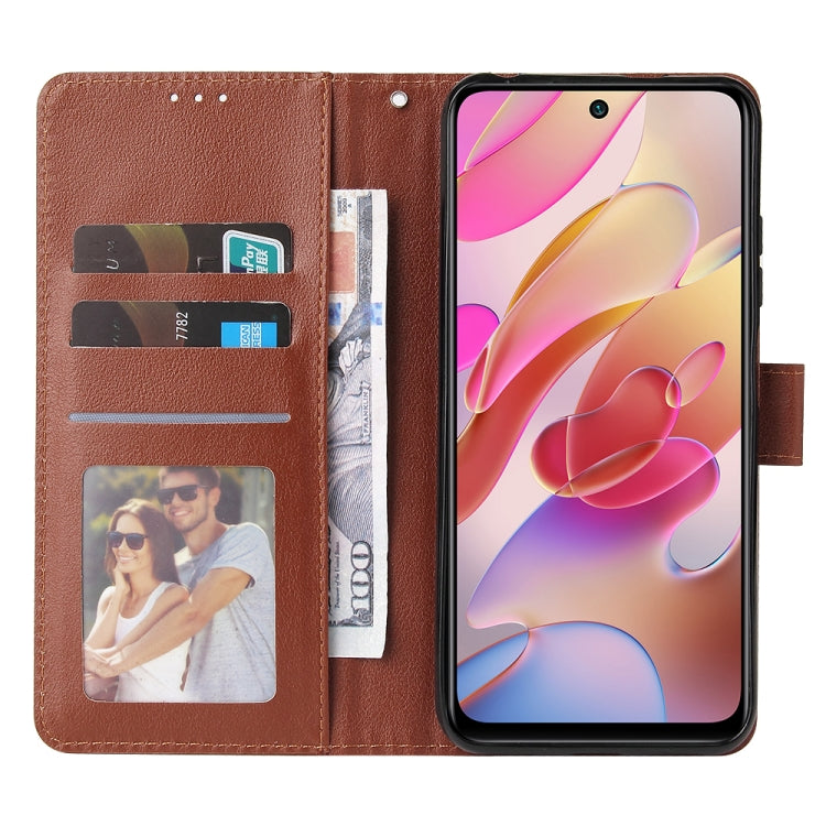 For Xiaomi Redmi Note 10 5G Multifunctional Horizontal Flip Leather Case, with Three Card Slot & Holder & Photo Frame & Lanyard