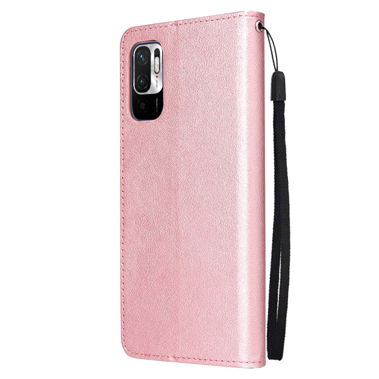 For Xiaomi Redmi Note 10 5G Multifunctional Horizontal Flip Leather Case, with Three Card Slot & Holder & Photo Frame & Lanyard