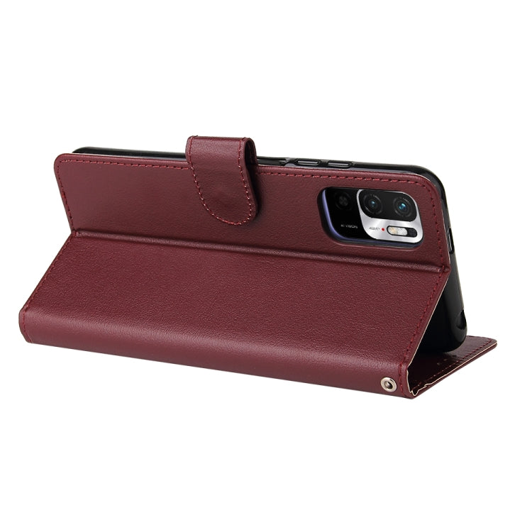 For Xiaomi Redmi Note 10 5G Multifunctional Horizontal Flip Leather Case, with Three Card Slot & Holder & Photo Frame & Lanyard
