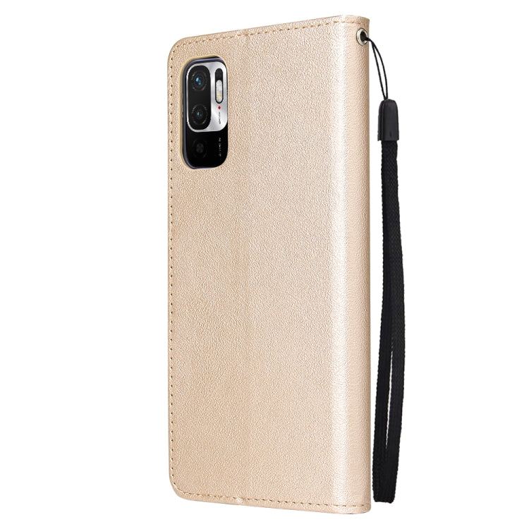 For Xiaomi Redmi Note 10 5G Multifunctional Horizontal Flip Leather Case, with Three Card Slot & Holder & Photo Frame & Lanyard