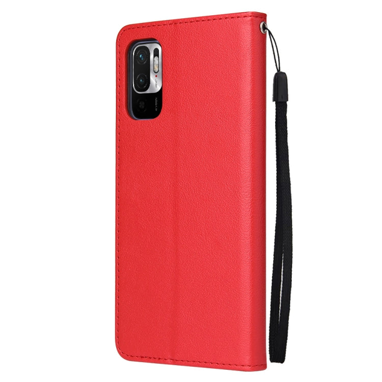 For Xiaomi Redmi Note 10 5G Multifunctional Horizontal Flip Leather Case, with Three Card Slot & Holder & Photo Frame & Lanyard