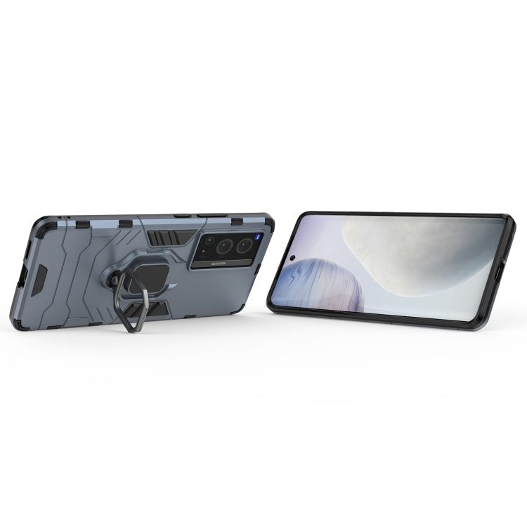 For vivo X70 Pro Shockproof PC + TPU Protective Case with Magnetic Ring Holder