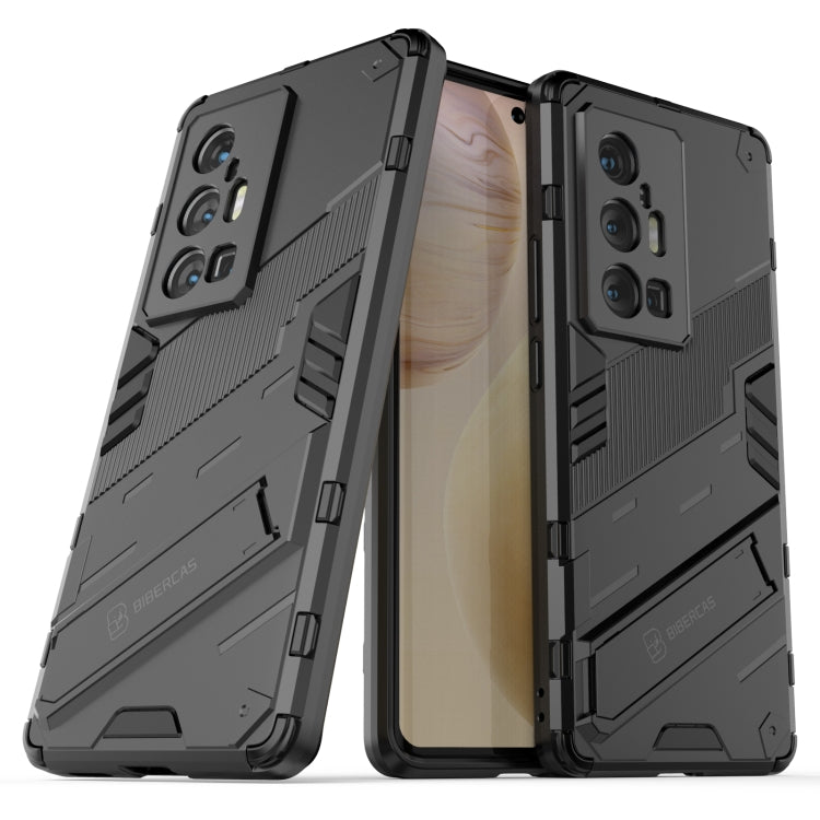 For vivo X70 Pro+ Punk Armor 2 in 1 PC + TPU Shockproof Case with Invisible Holder