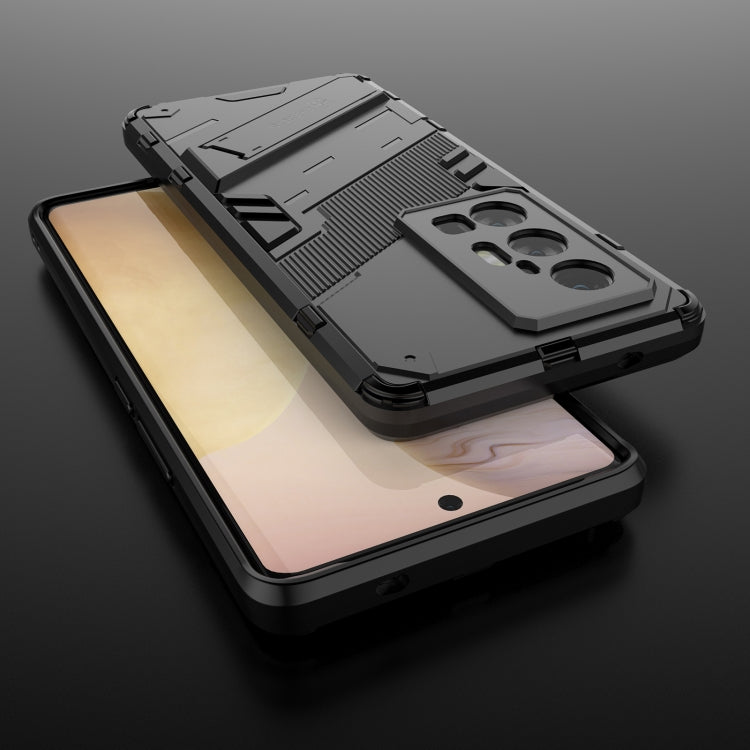 For vivo X70 Pro+ Punk Armor 2 in 1 PC + TPU Shockproof Case with Invisible Holder