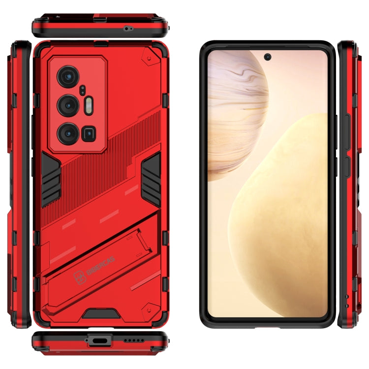 For vivo X70 Pro+ Punk Armor 2 in 1 PC + TPU Shockproof Case with Invisible Holder