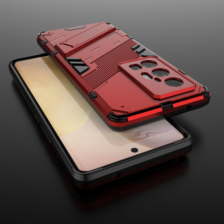 For vivo X70 Pro+ Punk Armor 2 in 1 PC + TPU Shockproof Case with Invisible Holder