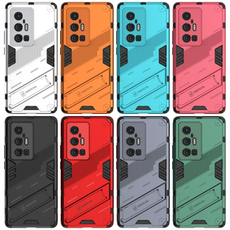 For vivo X70 Pro+ Punk Armor 2 in 1 PC + TPU Shockproof Case with Invisible Holder