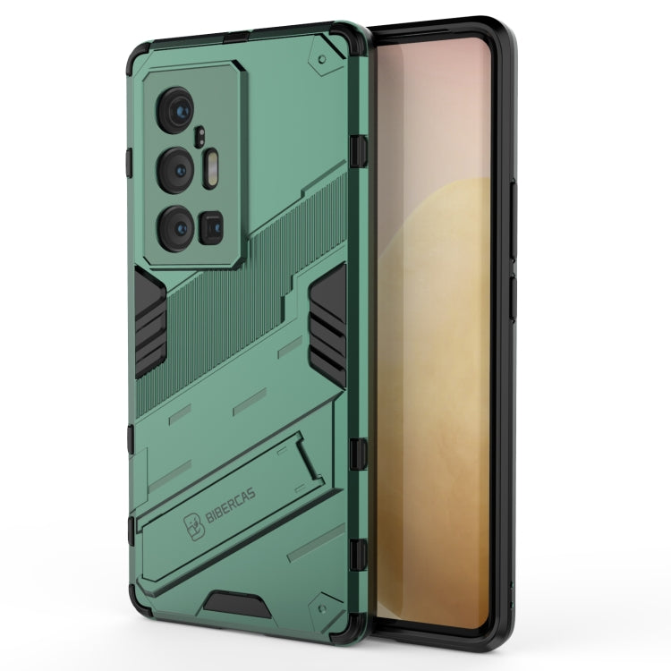 For vivo X70 Pro+ Punk Armor 2 in 1 PC + TPU Shockproof Case with Invisible Holder