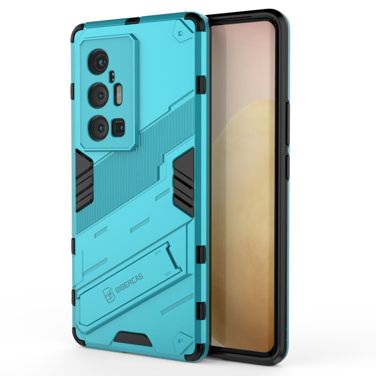 For vivo X70 Pro+ Punk Armor 2 in 1 PC + TPU Shockproof Case with Invisible Holder