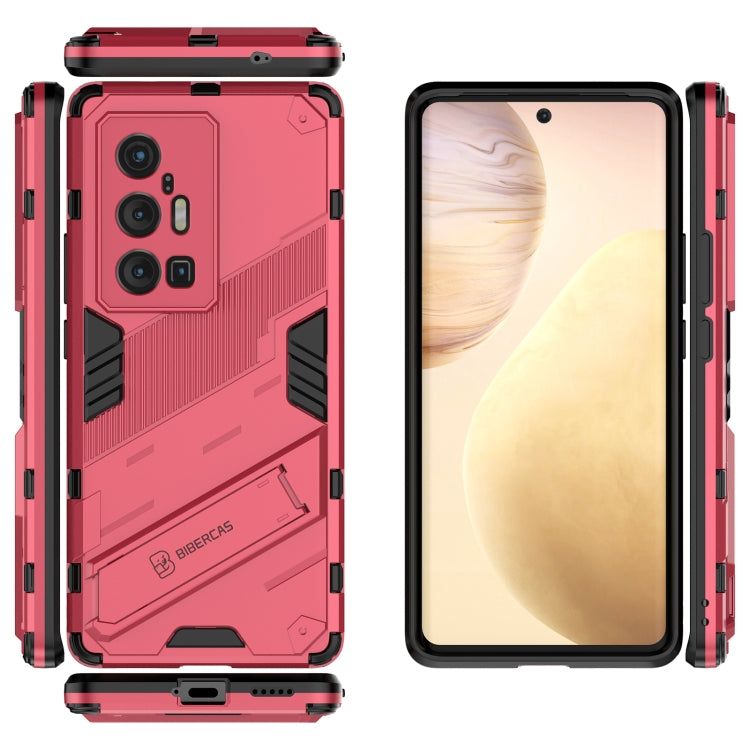For vivo X70 Pro+ Punk Armor 2 in 1 PC + TPU Shockproof Case with Invisible Holder