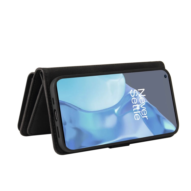 For OnePlus 9 Pro Skin Feel PU + TPU Horizontal Flip Leather Case With Holder & 15 Cards Slot & Wallet & Zipper Pocket & Lanyard