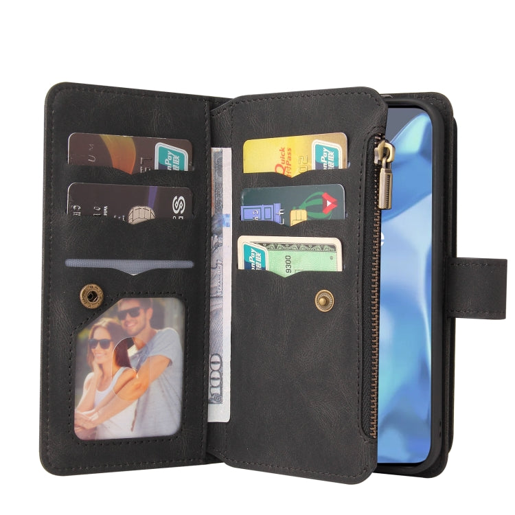 For OnePlus 9 Pro Skin Feel PU + TPU Horizontal Flip Leather Case With Holder & 15 Cards Slot & Wallet & Zipper Pocket & Lanyard