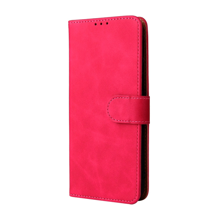 For OPPO Realme C21Y Solid Color Skin Feel Magnetic Buckle Horizontal Flip Calf Texture PU Leather Case with Holder & Card Slots & Wallet