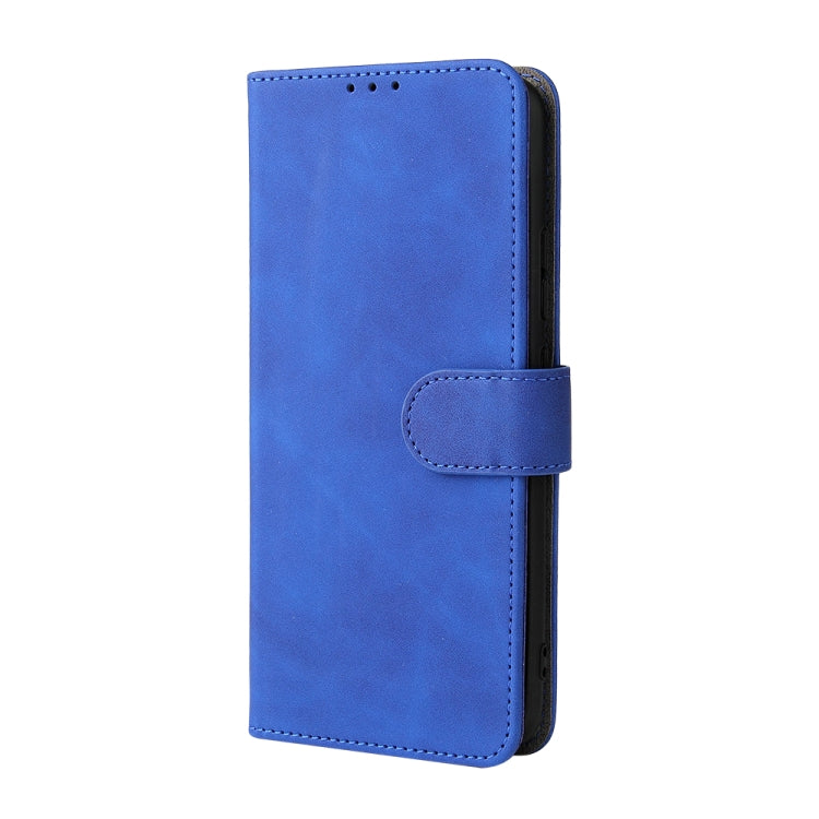 For OPPO Realme C21Y Solid Color Skin Feel Magnetic Buckle Horizontal Flip Calf Texture PU Leather Case with Holder & Card Slots & Wallet