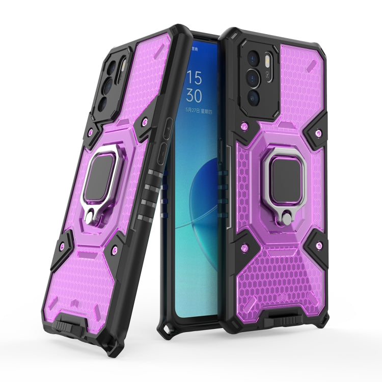 For OPPO Reno 6Z Space PC + TPU Ring Holder Protective Case