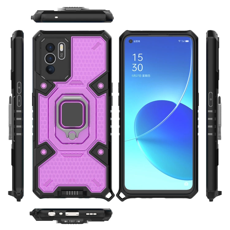 For OPPO Reno 6Z Space PC + TPU Ring Holder Protective Case