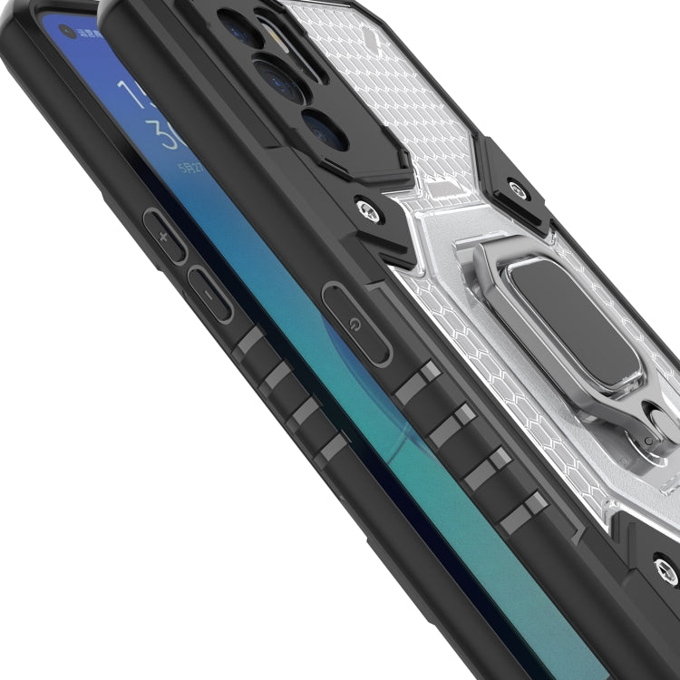 For OPPO Reno 6Z Space PC + TPU Ring Holder Protective Case