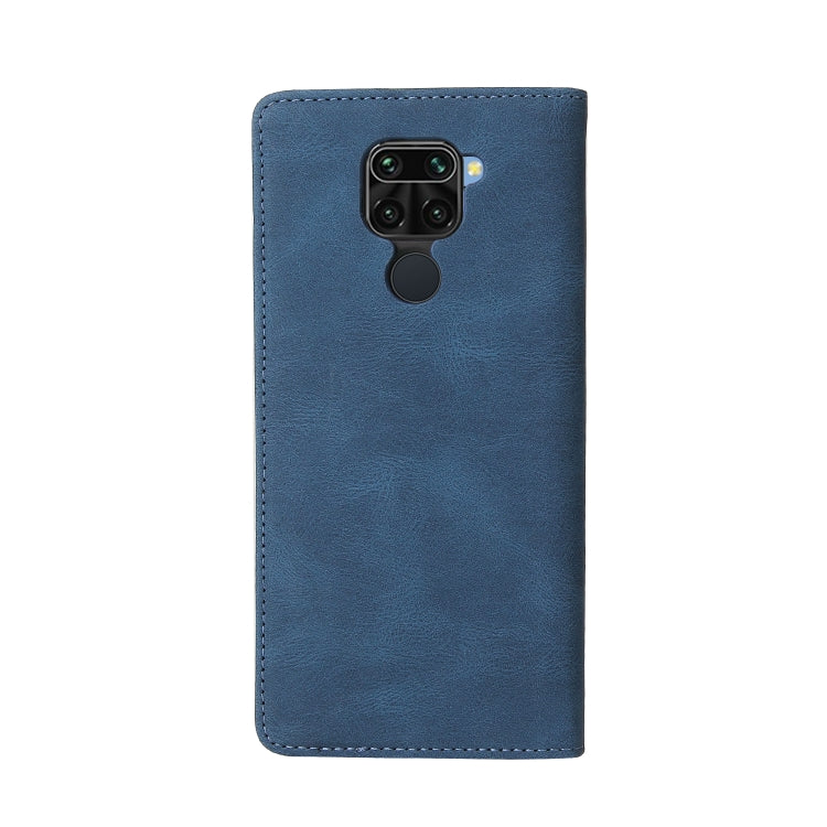 For Xiaomi Redmi Note 9 / 10X 4G Simple Suction Closure Horizontal Flip Leather Case with Holder & Card Slot & Wallet