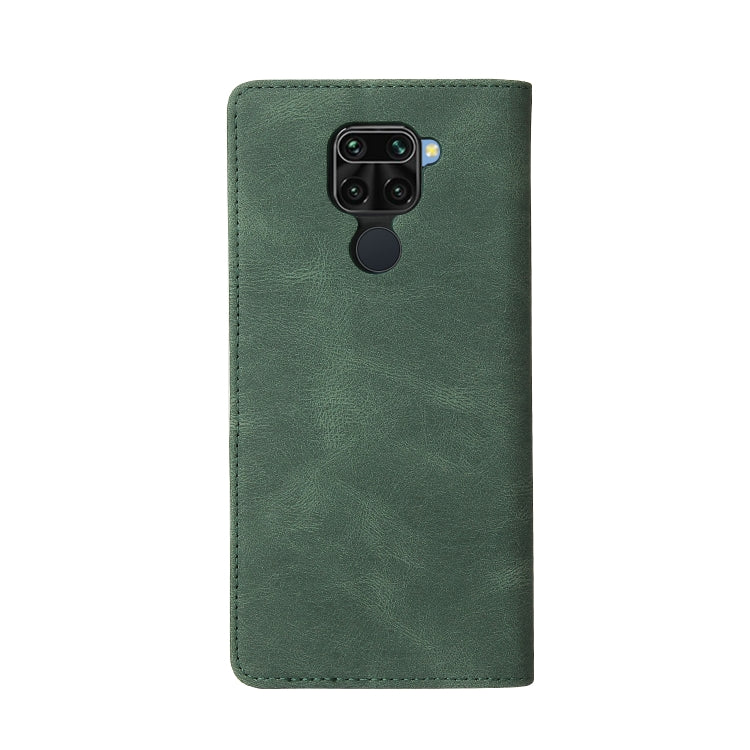 For Xiaomi Redmi Note 9 / 10X 4G Simple Suction Closure Horizontal Flip Leather Case with Holder & Card Slot & Wallet