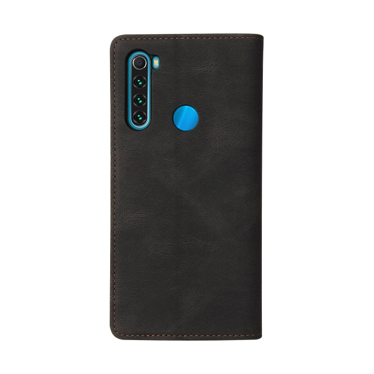 For Xiaomi Redmi Note 8 Simple Suction Closure Horizontal Flip Leather Case with Holder & Card Slot & Wallet