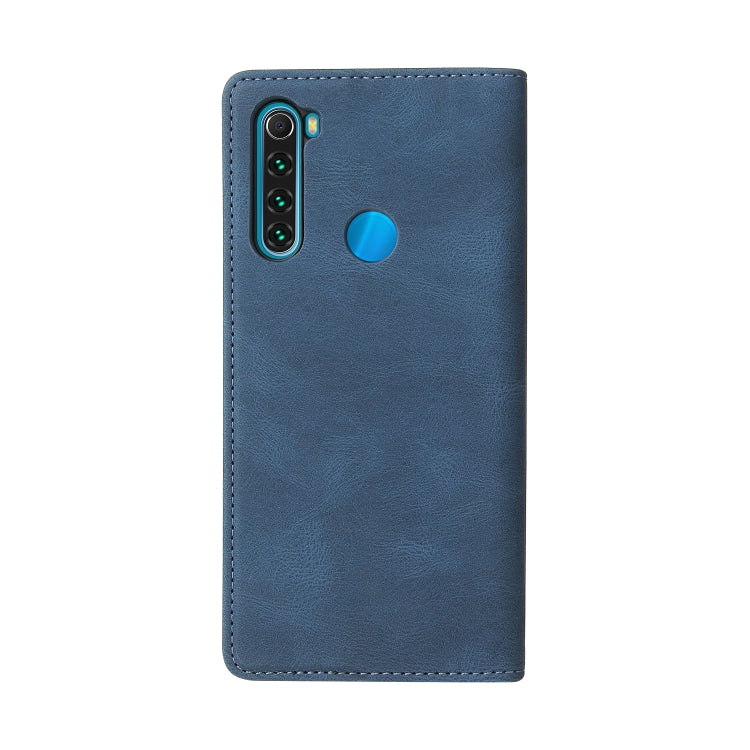 For Xiaomi Redmi Note 8 Simple Suction Closure Horizontal Flip Leather Case with Holder & Card Slot & Wallet