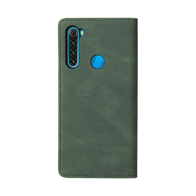 For Xiaomi Redmi Note 8 Simple Suction Closure Horizontal Flip Leather Case with Holder & Card Slot & Wallet