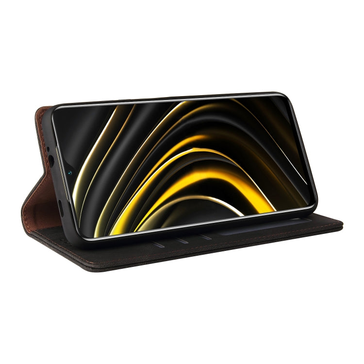 For Xiaomi Redmi Note 10 Simple Suction Closure Horizontal Flip Leather Case with Holder & Card Slot & Wallet