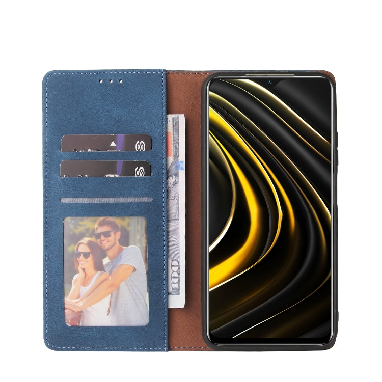 For Xiaomi Redmi Note 10 Simple Suction Closure Horizontal Flip Leather Case with Holder & Card Slot & Wallet