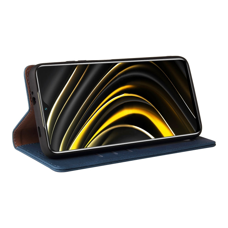 For Xiaomi Redmi Note 10 Simple Suction Closure Horizontal Flip Leather Case with Holder & Card Slot & Wallet