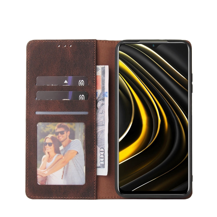 For Xiaomi Redmi Note 10 Simple Suction Closure Horizontal Flip Leather Case with Holder & Card Slot & Wallet