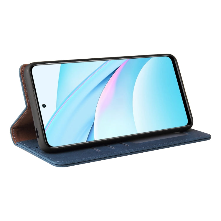 For Xiaomi Mi 10T Lite 5G Simple Suction Closure Horizontal Flip Leather Case with Holder & Card Slot & Wallet