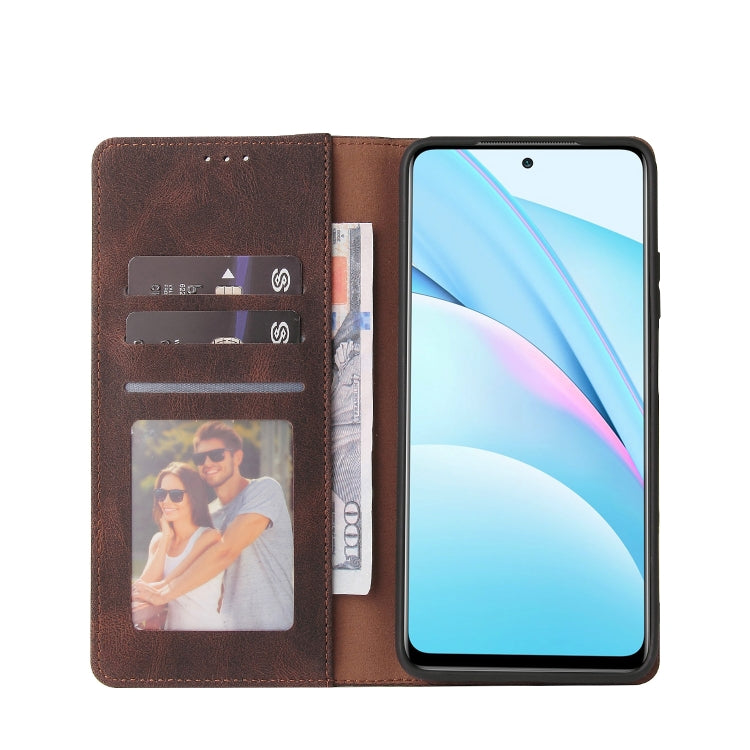 For Xiaomi Mi 10T Lite 5G Simple Suction Closure Horizontal Flip Leather Case with Holder & Card Slot & Wallet