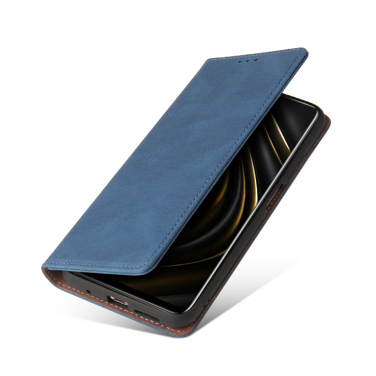 For Xiaomi Poco M3 Simple Suction Closure Horizontal Flip Leather Case with Holder & Card Slot & Wallet