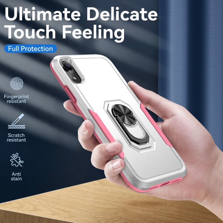 For iPhone XR Ring Kickstand Heavy Duty Shockproof Phone Case