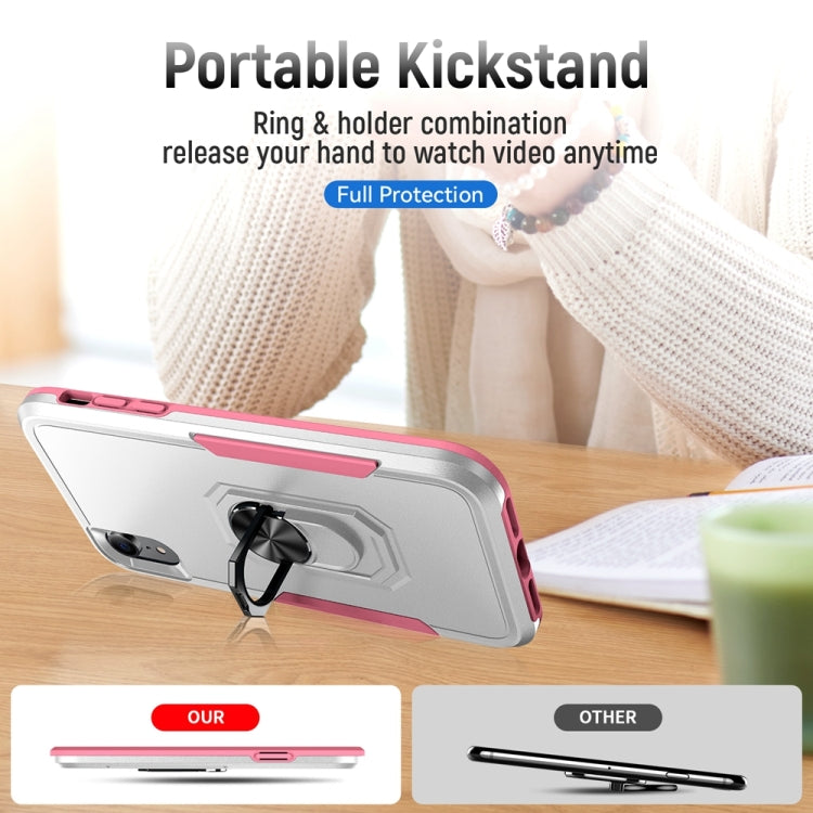 For iPhone XR Ring Kickstand Heavy Duty Shockproof Phone Case