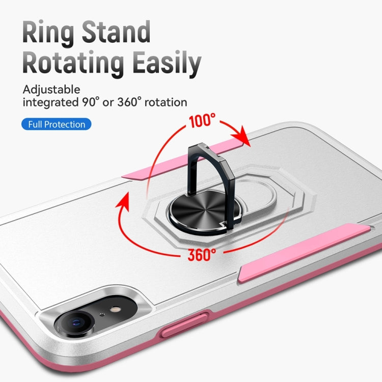 For iPhone XR Ring Kickstand Heavy Duty Shockproof Phone Case