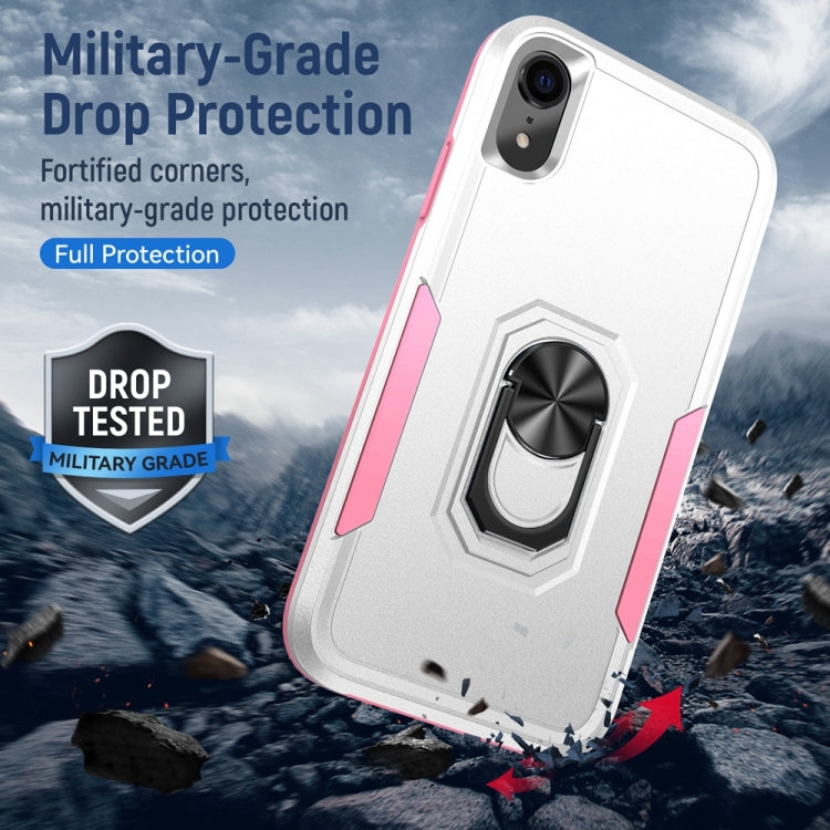 For iPhone XR Ring Kickstand Heavy Duty Shockproof Phone Case