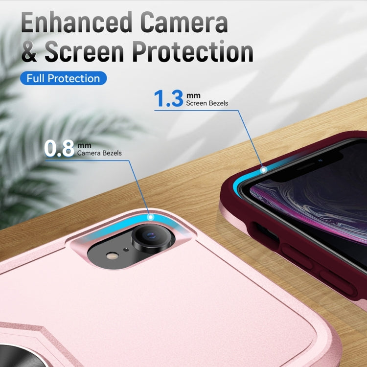 For iPhone XR Ring Kickstand Heavy Duty Shockproof Phone Case